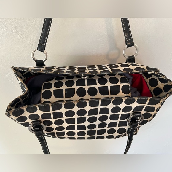 Vintage Kate Spade New York Canvas Printed Shoulder Bag - Picture 9 of 15